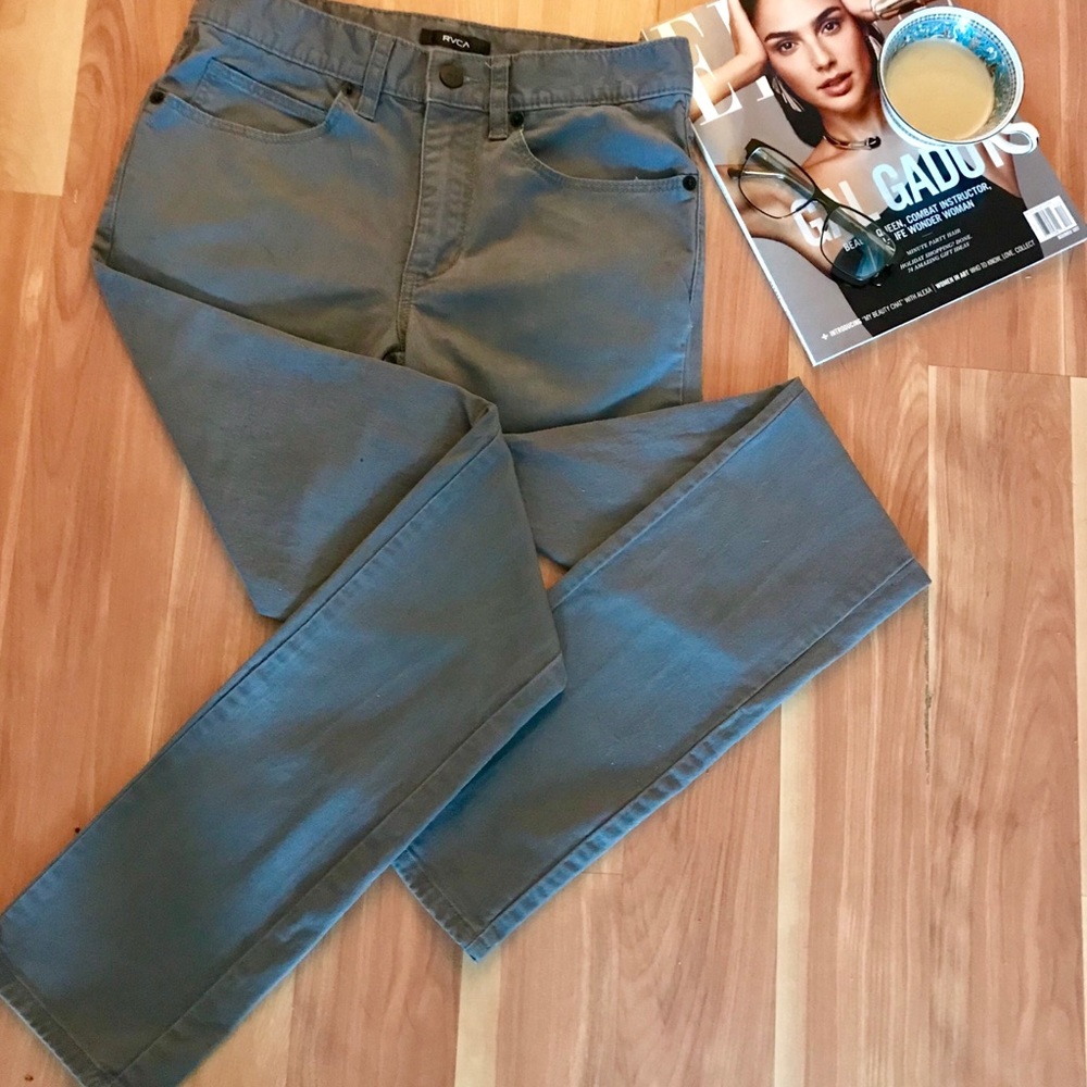 RVCA gray skinny jeans
